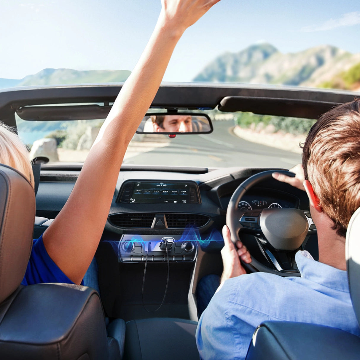 Joyroom JR-CB7 trådløs bilmodtager - grå