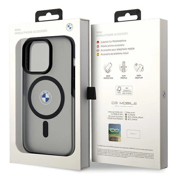 BMW IML Signature MagSafe Case til iPhone 15 Pro - sort