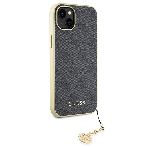 Guess 4G Charms Collection case til iPhone 15 Plus - grå