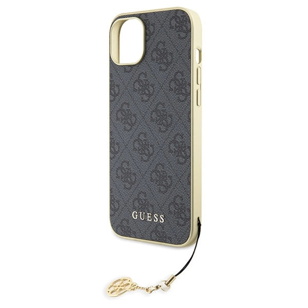 Guess 4G Charms Collection case til iPhone 15 Plus - grå