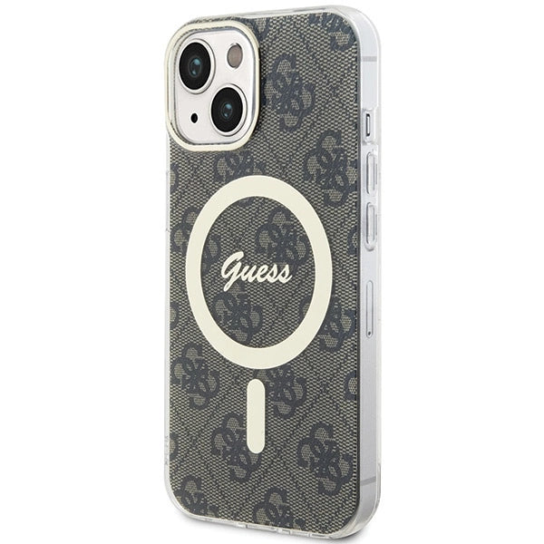 Guess IML 4G MagSafe iPhone 15 Plus Case - Brunt