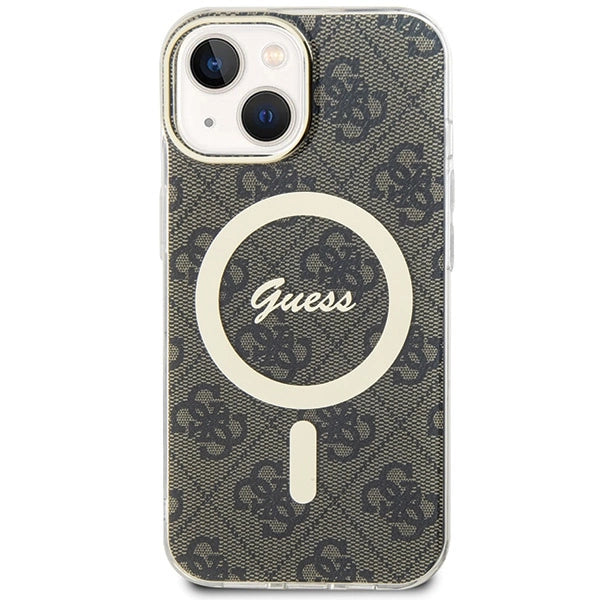 Guess IML 4G MagSafe iPhone 15 Plus Case - Brunt