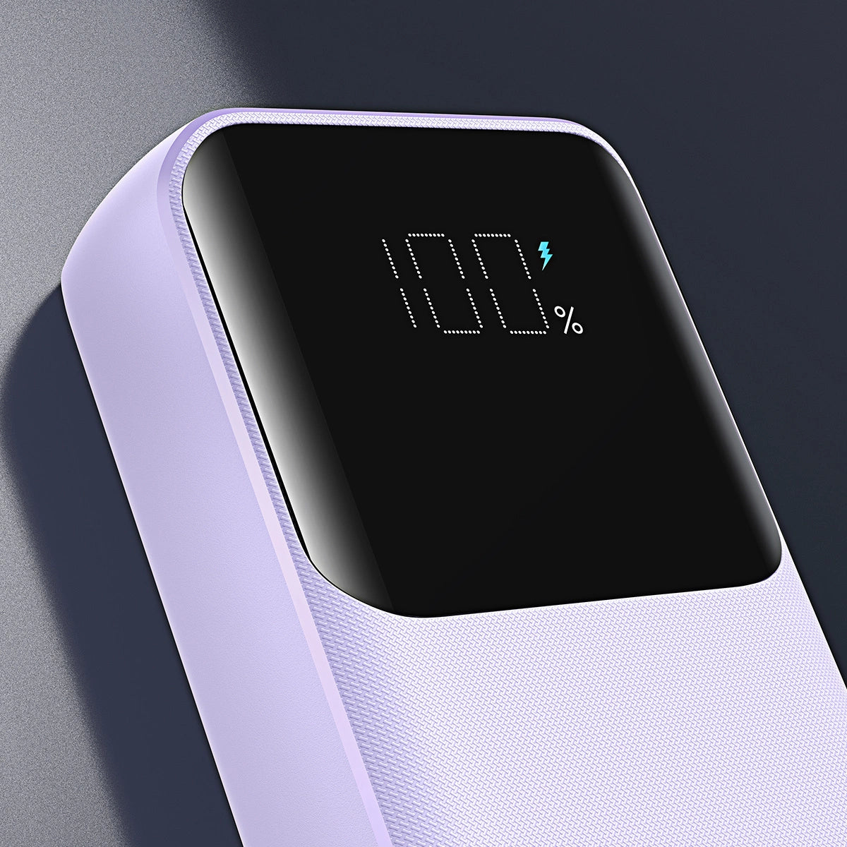 Joyroom JR-PBC07 20000mAh 30W mini power bank med USB-C og Lightning kabler - lilla