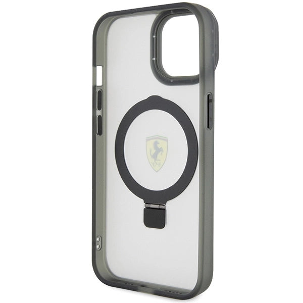 Ferrari FEHMP15SUSCAH iPhone 15 6.1" gennemsigtige hardcase Ring Stand 2023 Collection MagSafe