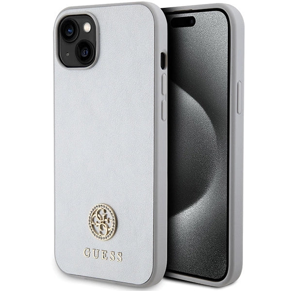 Guess GUHCP15MPS4DGPS iPhone 15 Plus 6.7" sølv/sølv hardcase Strass Metal Logo