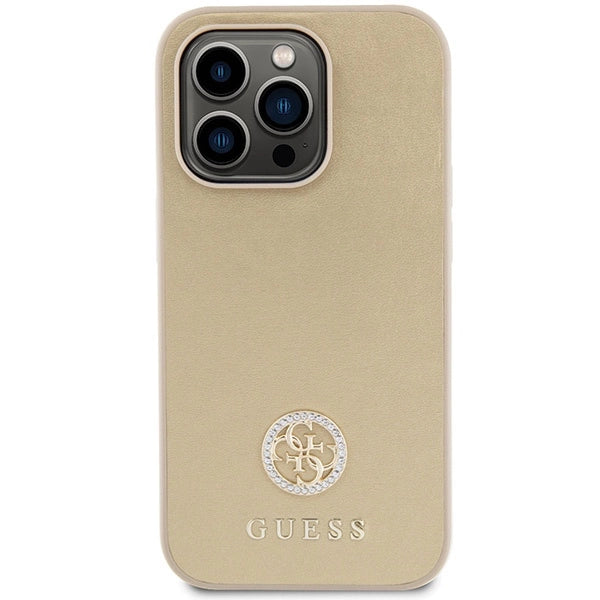 Guess GUHCP15XPS4DGPD iPhone 15 Pro Max 6.7" guld/guld hardcase Strass Metal Logo