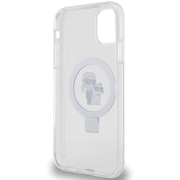Karl Lagerfeld KLHMN61HMRSKCH iPhone 11 / Xr 6.1" white/white hardcase Ring Stand Karl&Choupette MagSafe