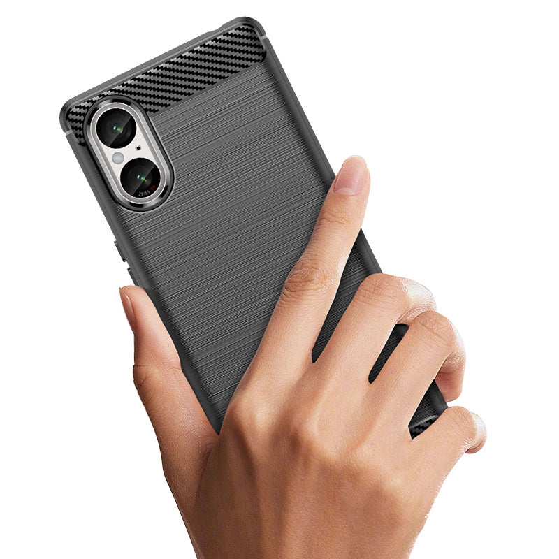 Carbon Case til Sony Xperia 5 V - sort