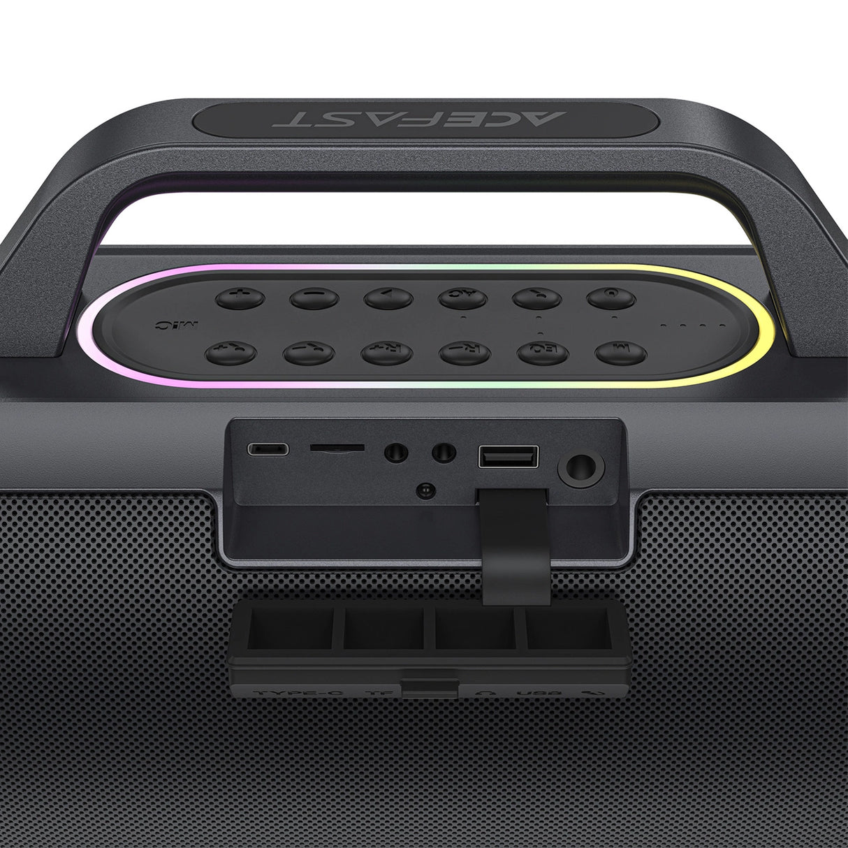 Acefast K1 trådløs karaokehøjttaler med 2 mikrofoner - sort