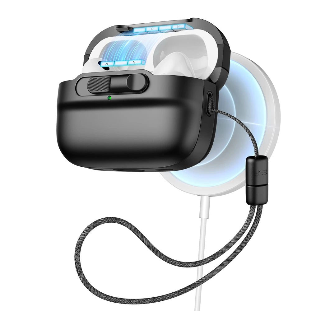 ESR Pulse Halolock Case med MagSafe til Apple AirPods Pro 1/2 - sort