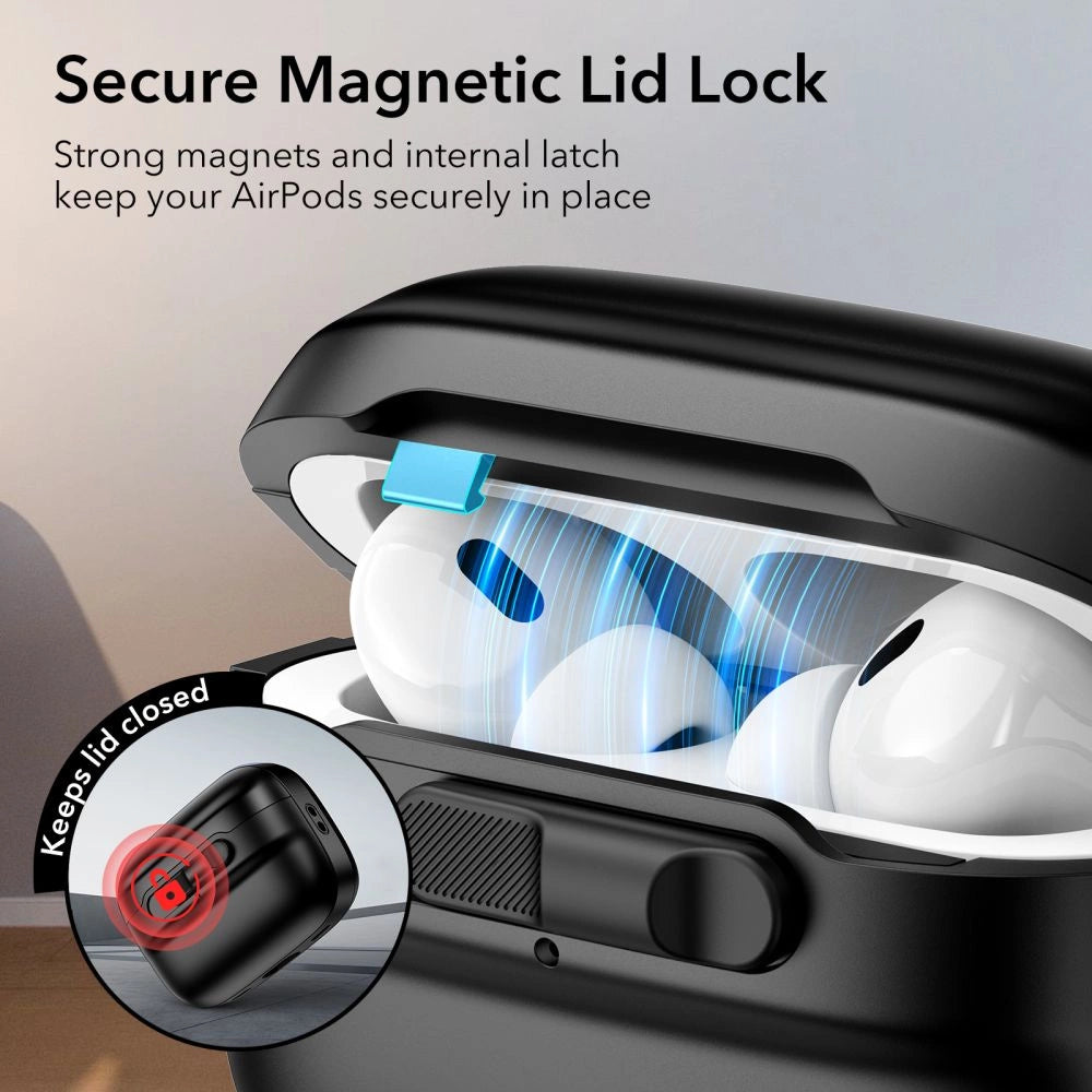 ESR Pulse Halolock Case med MagSafe til Apple AirPods Pro 1/2 - sort
