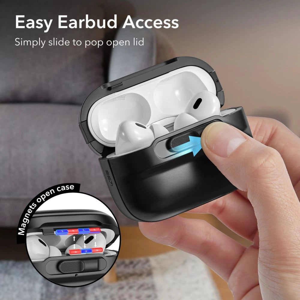ESR Pulse Halolock Case med MagSafe til Apple AirPods Pro 1/2 - sort