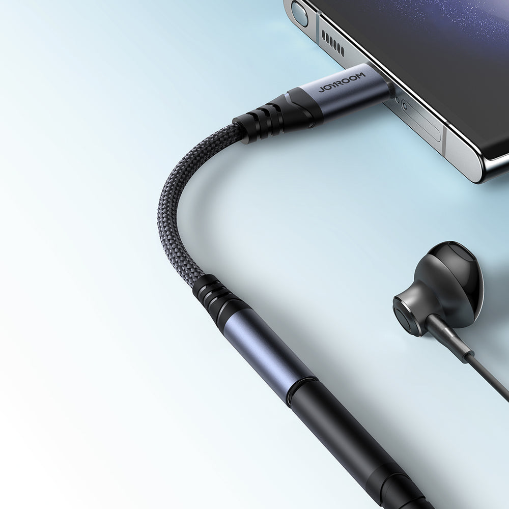 Joyroom SY-C01 USB-C DAC adapter til 3,5 mm mini jack - sort