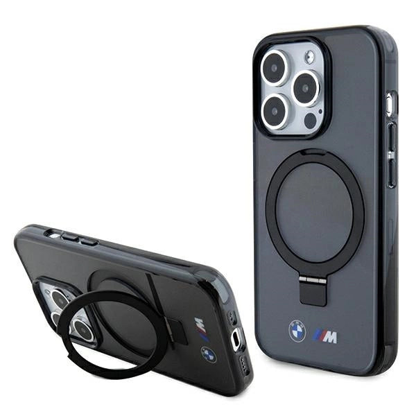BMW Ring Stand M Collection MagSafe Case til iPhone 15 Pro - sort