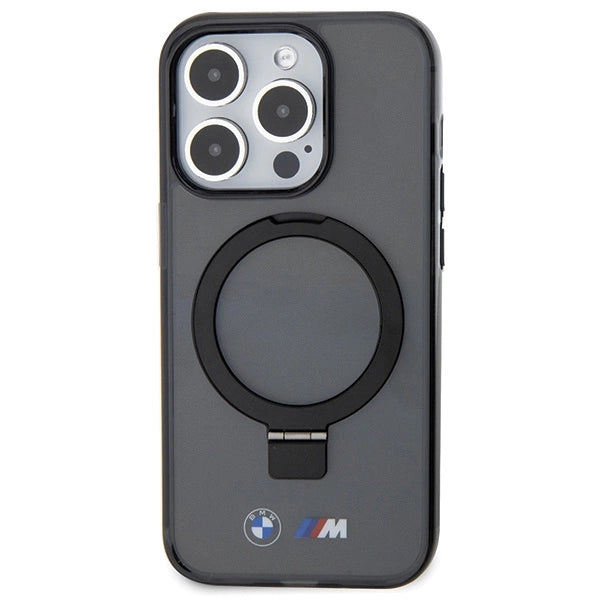 BMW Ring Stand M Collection MagSafe Case til iPhone 15 Pro - sort