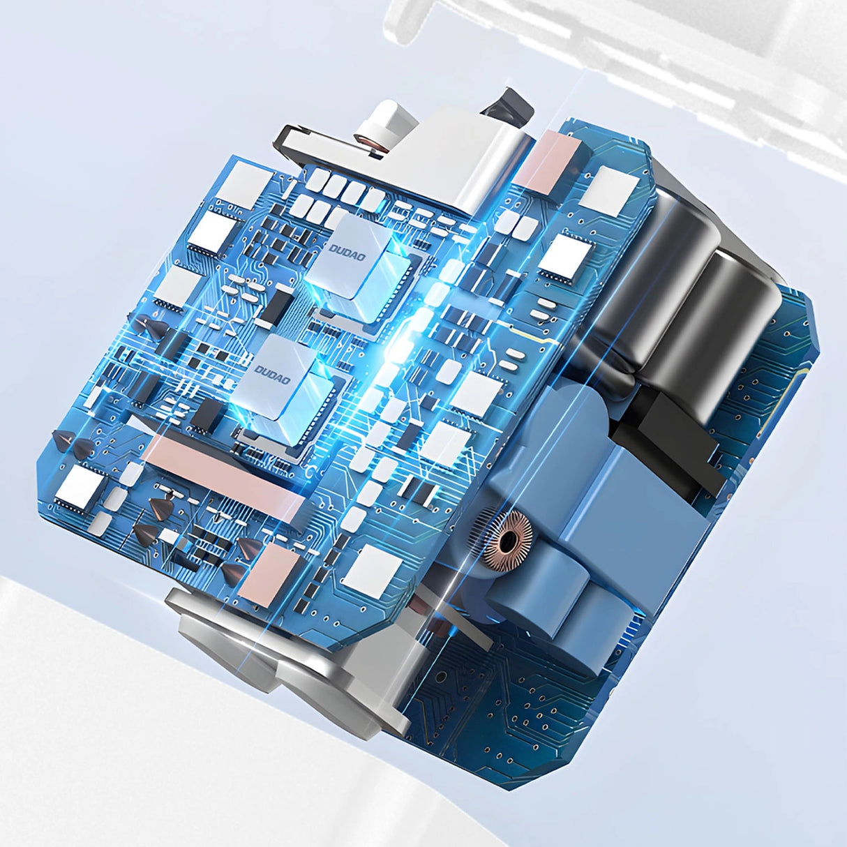 Dudao A4EU USB-A 2.1A vægoplader - hvid + USB-A - Lightning kabel