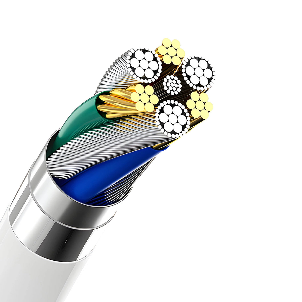 Dudao A4EU USB-A 2.1A vægoplader - hvid + USB-A - Lightning kabel