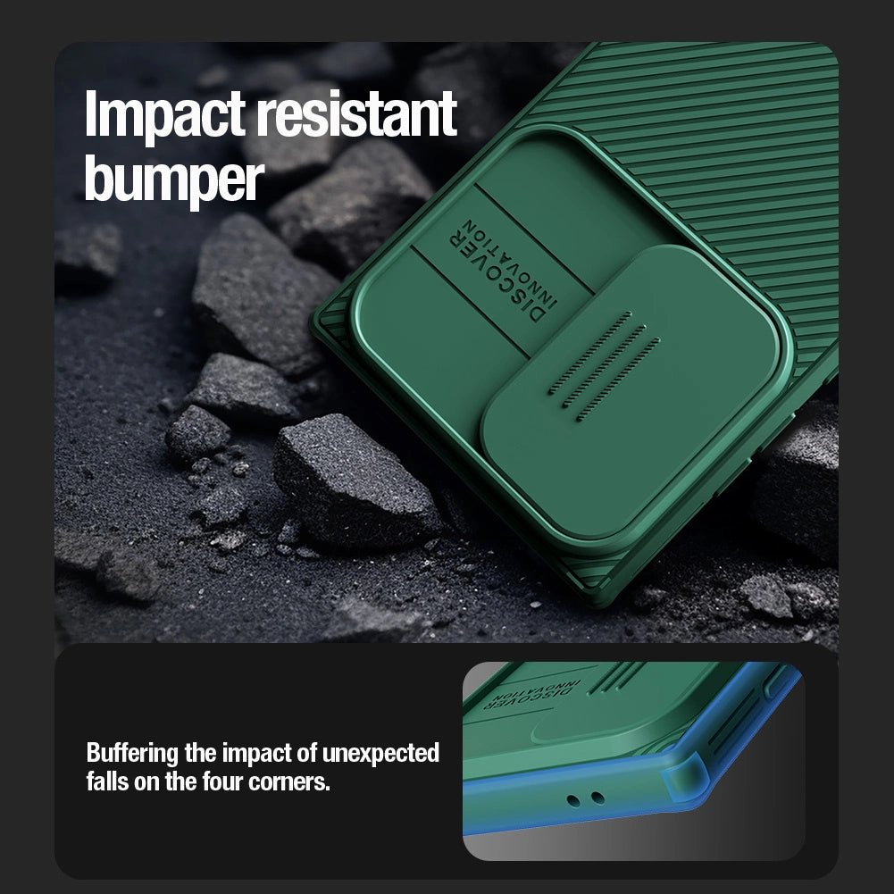 Nillkin CamShield Pro Armored Case med kamerabeskytter til Samsung Galaxy S24 Ultra - sort