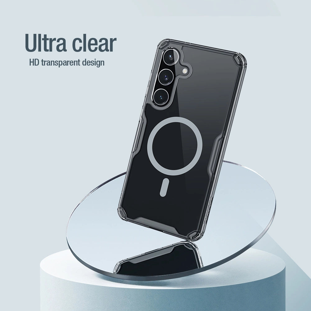 Nillkin Nature Pro pansret kuffert med magnetisk ring til Samsung Galaxy S24+ - hvid