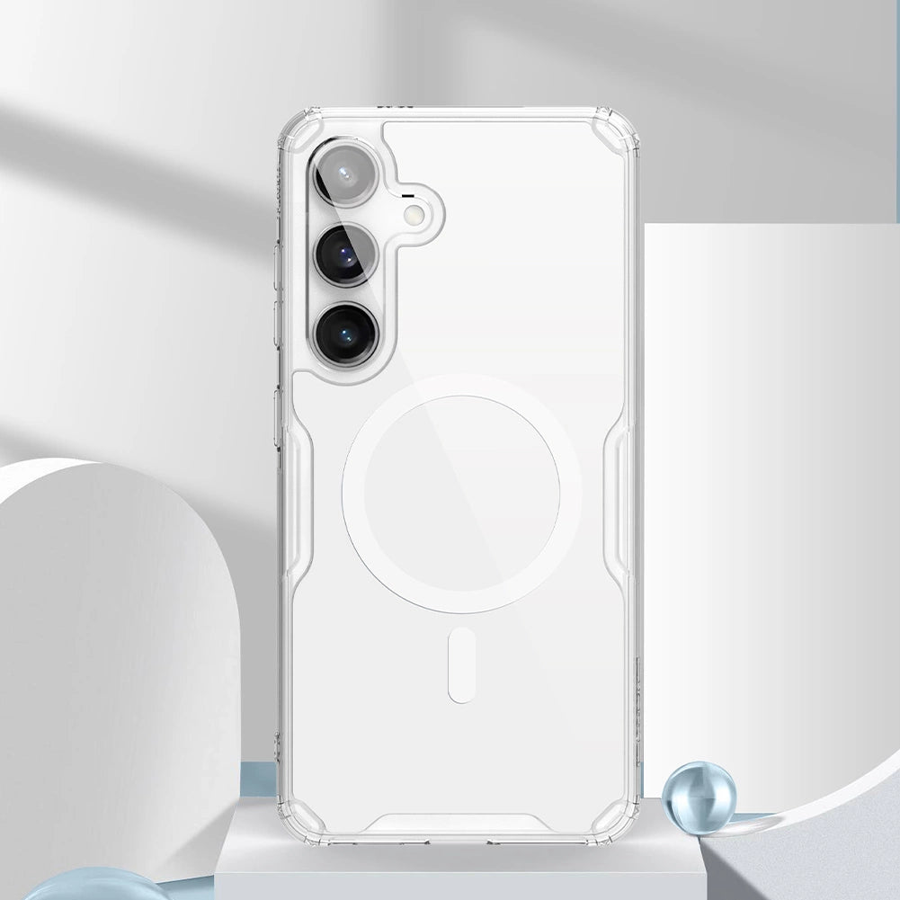 Nillkin Nature Pro pansret kuffert med magnetisk ring til Samsung Galaxy S24+ - hvid