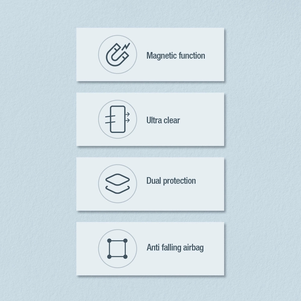 Nillkin Nature Pro pansret kuffert med magnetisk ring til Samsung Galaxy S24+ - hvid