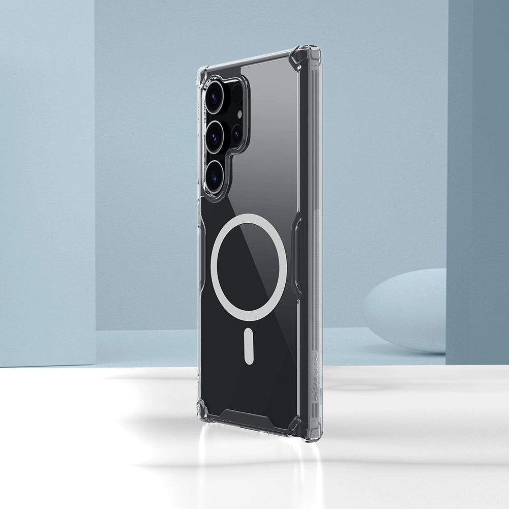 Nillkin Nature Pro pansret kuffert med magnetisk ring til Samsung Galaxy S24 Ultra - hvid