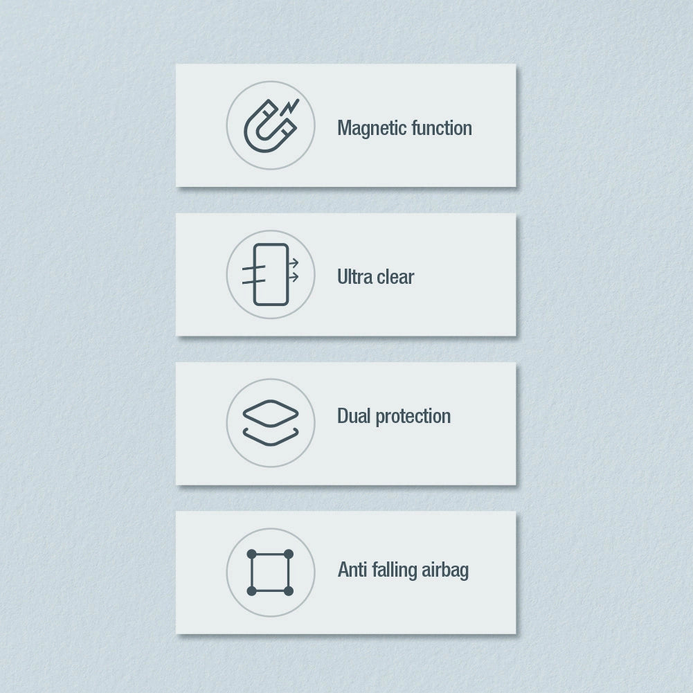 Nillkin Nature Pro pansret kuffert med magnetisk ring til Samsung Galaxy S24 Ultra - hvid