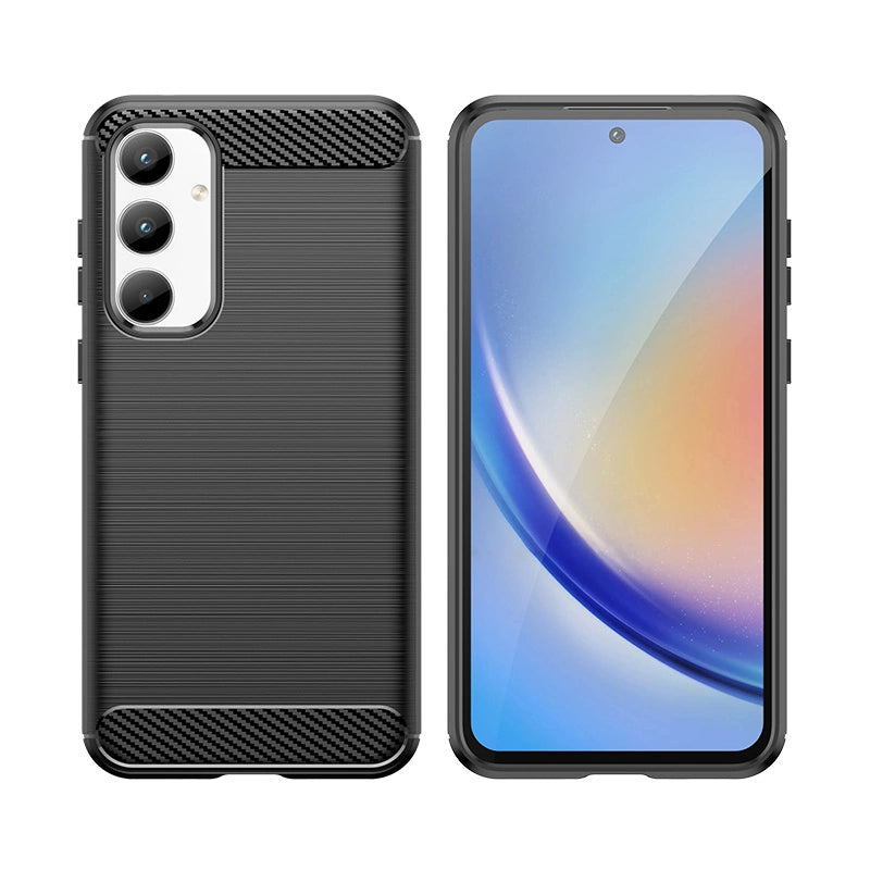 Carbon Case til Samsung Galaxy A35 - sort