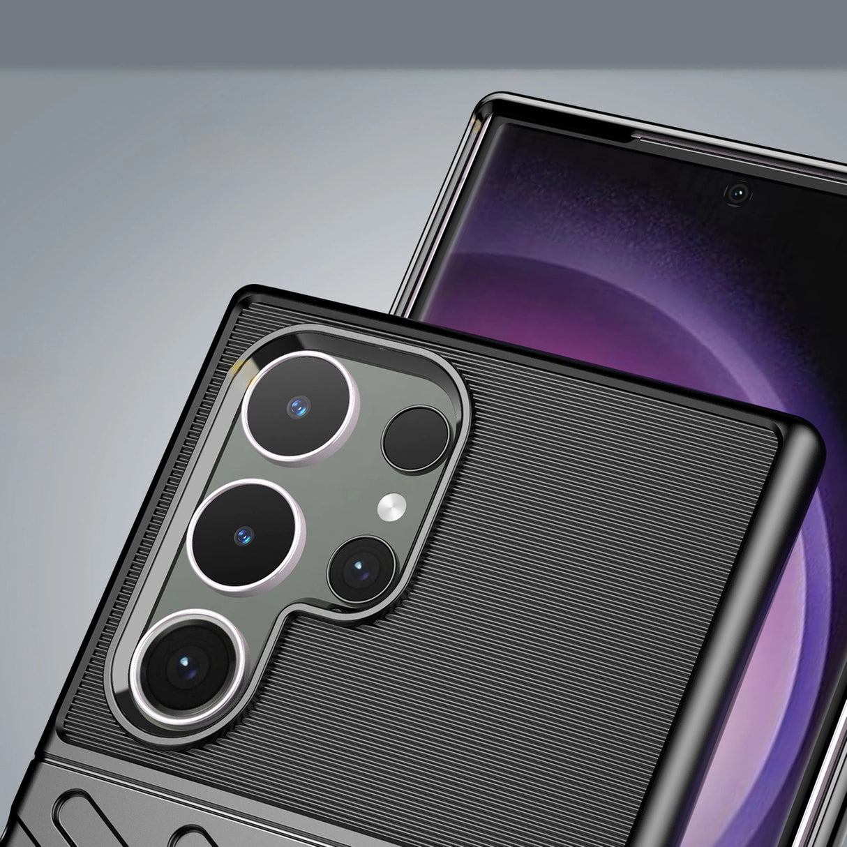 Thunder Case pansret kuffert til Samsung Galaxy S24 Ultra - sort