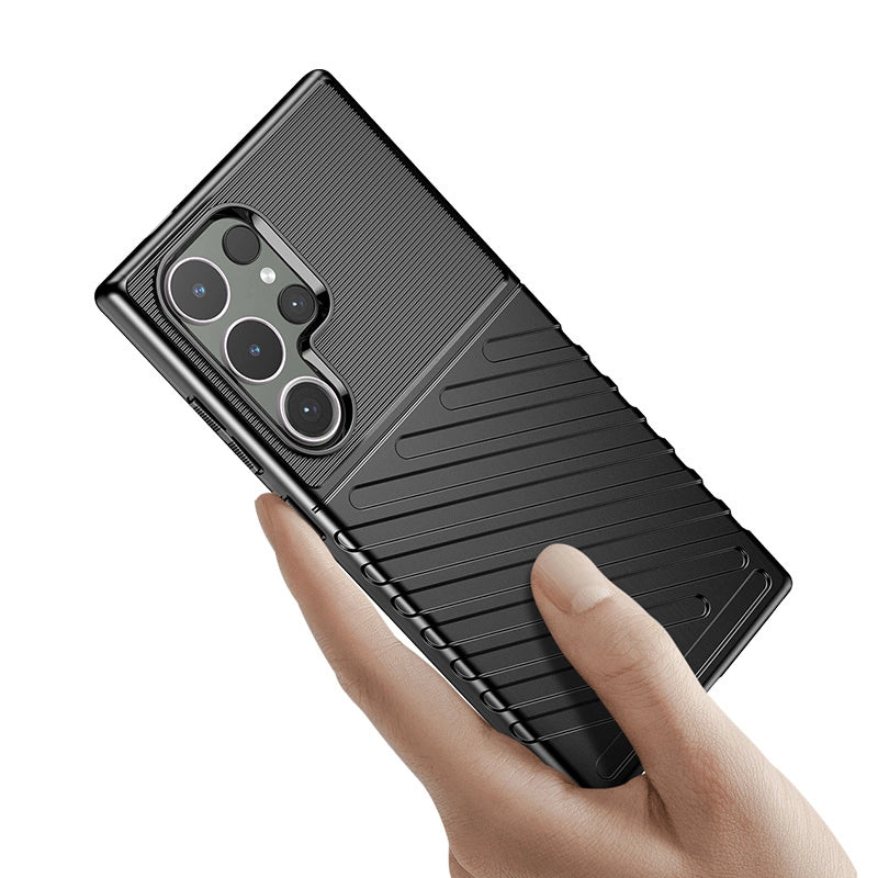 Thunder Case pansret kuffert til Samsung Galaxy S24 Ultra - sort