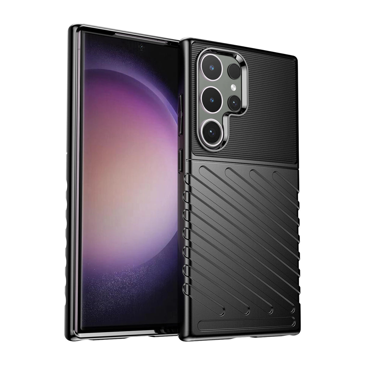 Thunder Case pansret kuffert til Samsung Galaxy S24 Ultra - sort