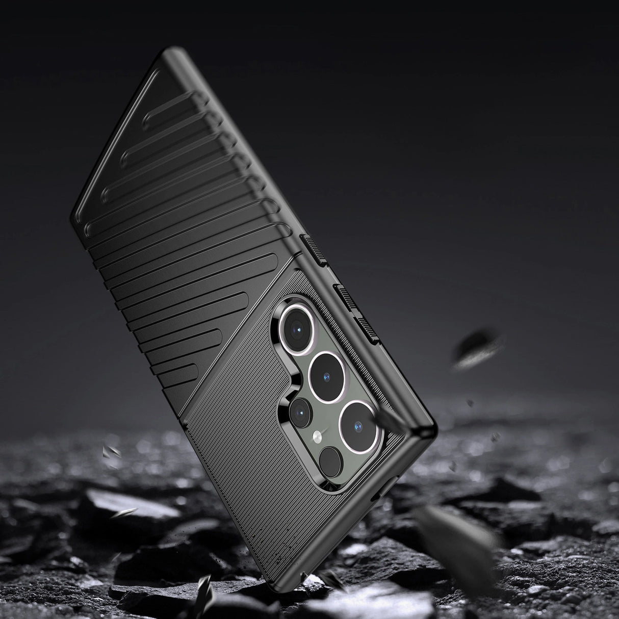 Thunder Case pansret kuffert til Samsung Galaxy S24 Ultra - sort