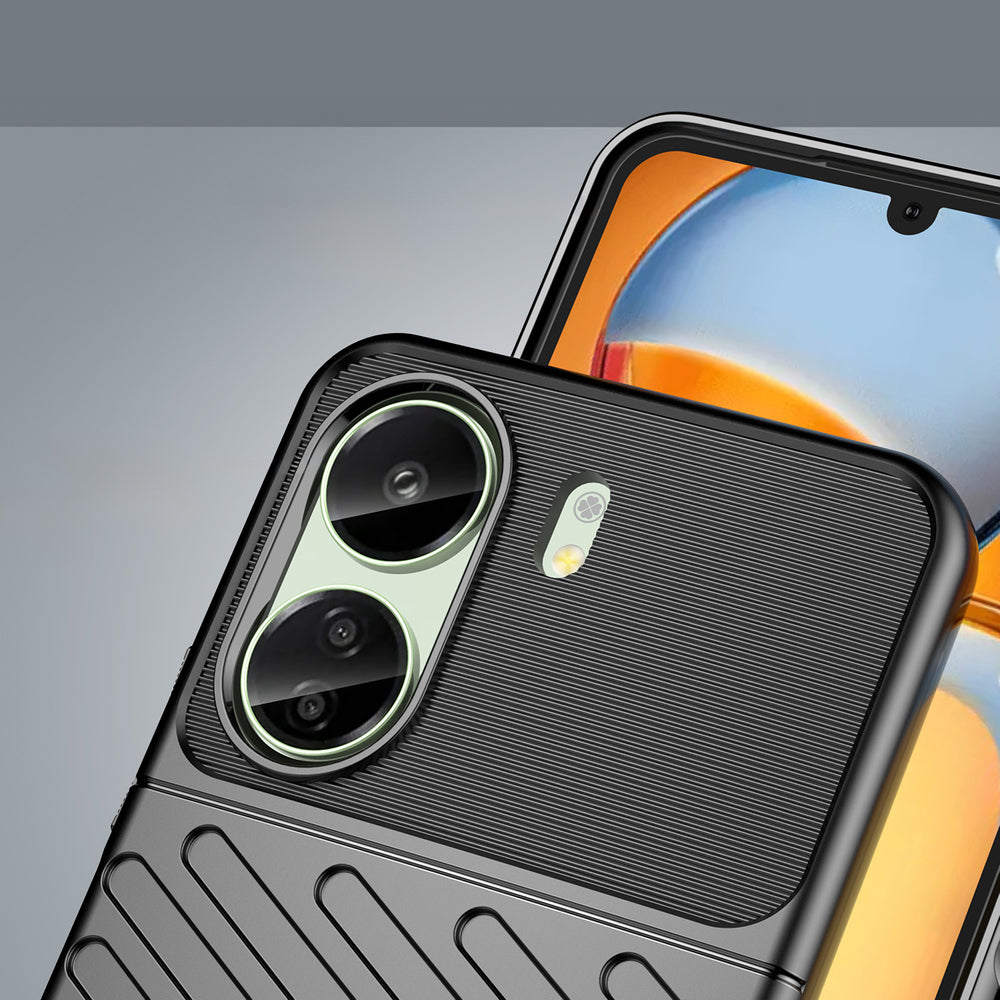 Thunder Case pansret kuffert til Xiaomi Redmi 13c - sort
