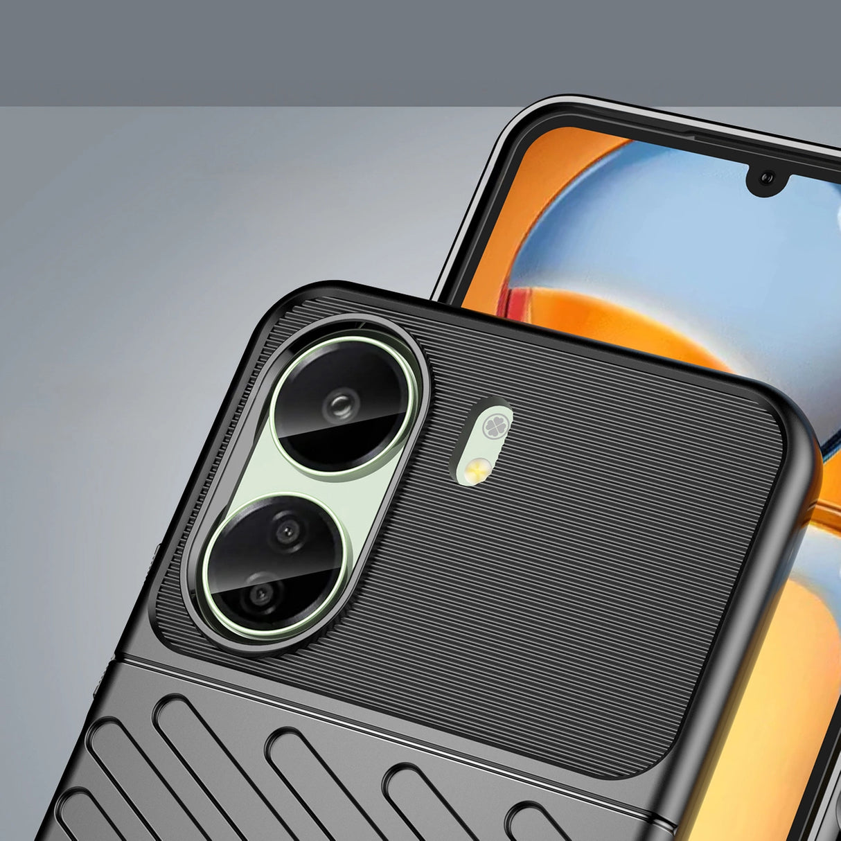 Thunder Case pansret kuffert til Xiaomi Redmi 13c - sort