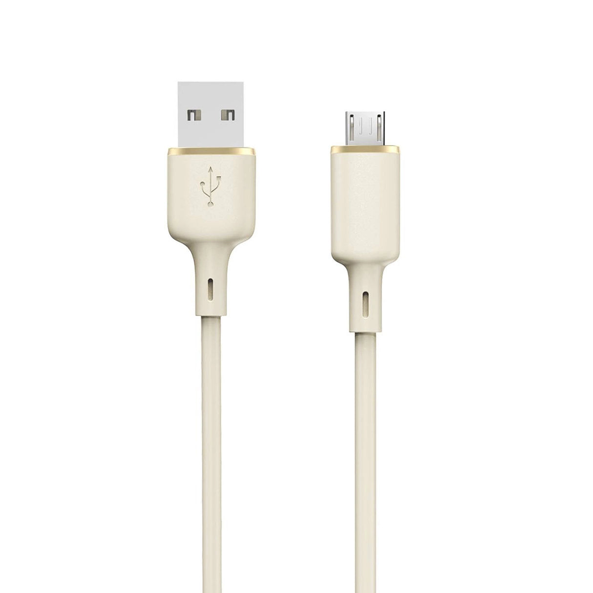 Dudao L7SM USB-A - micro USB-kabel 5A 1m - beige
