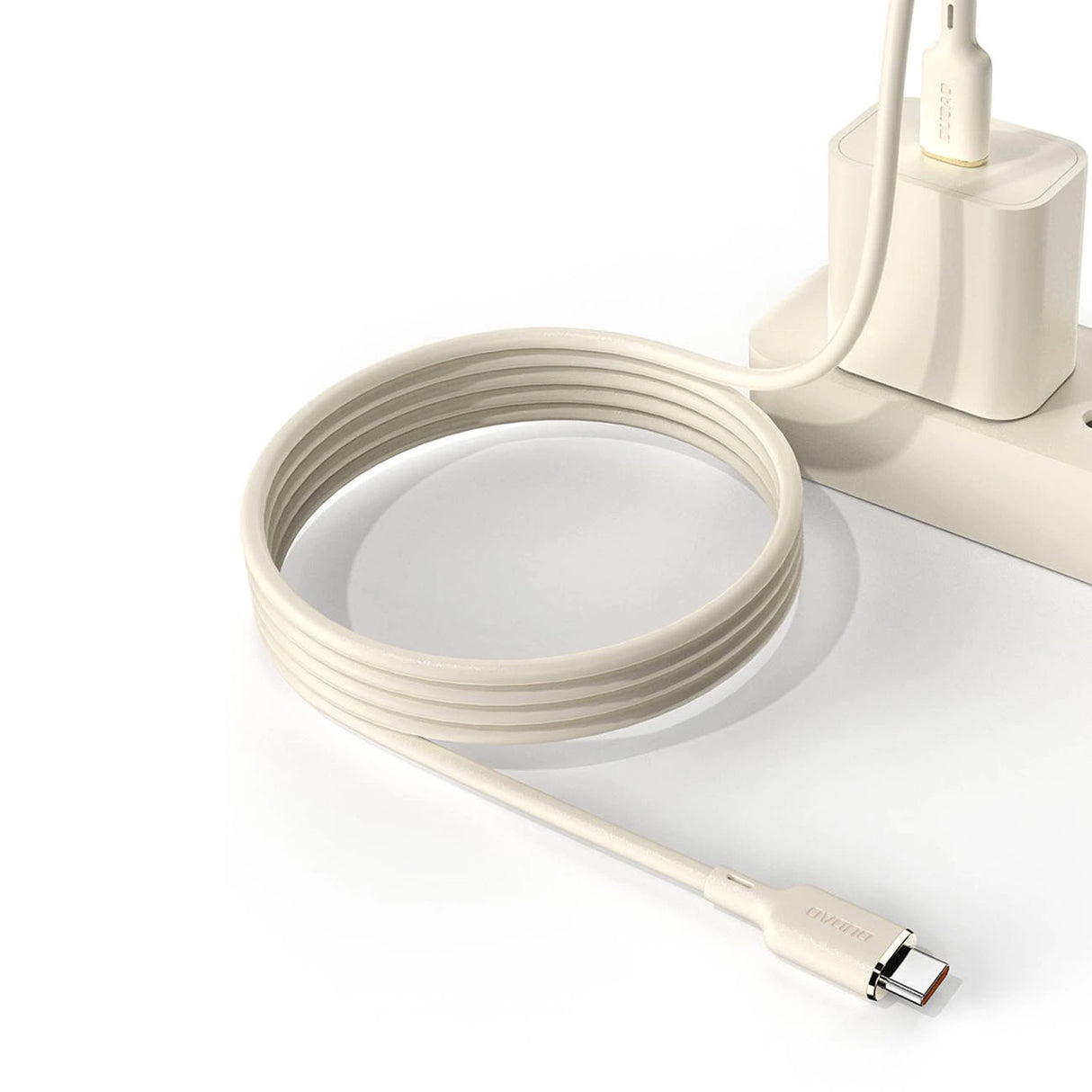 Dudao L7SCC USB-C - USB-C kabel 100W 2m - beige