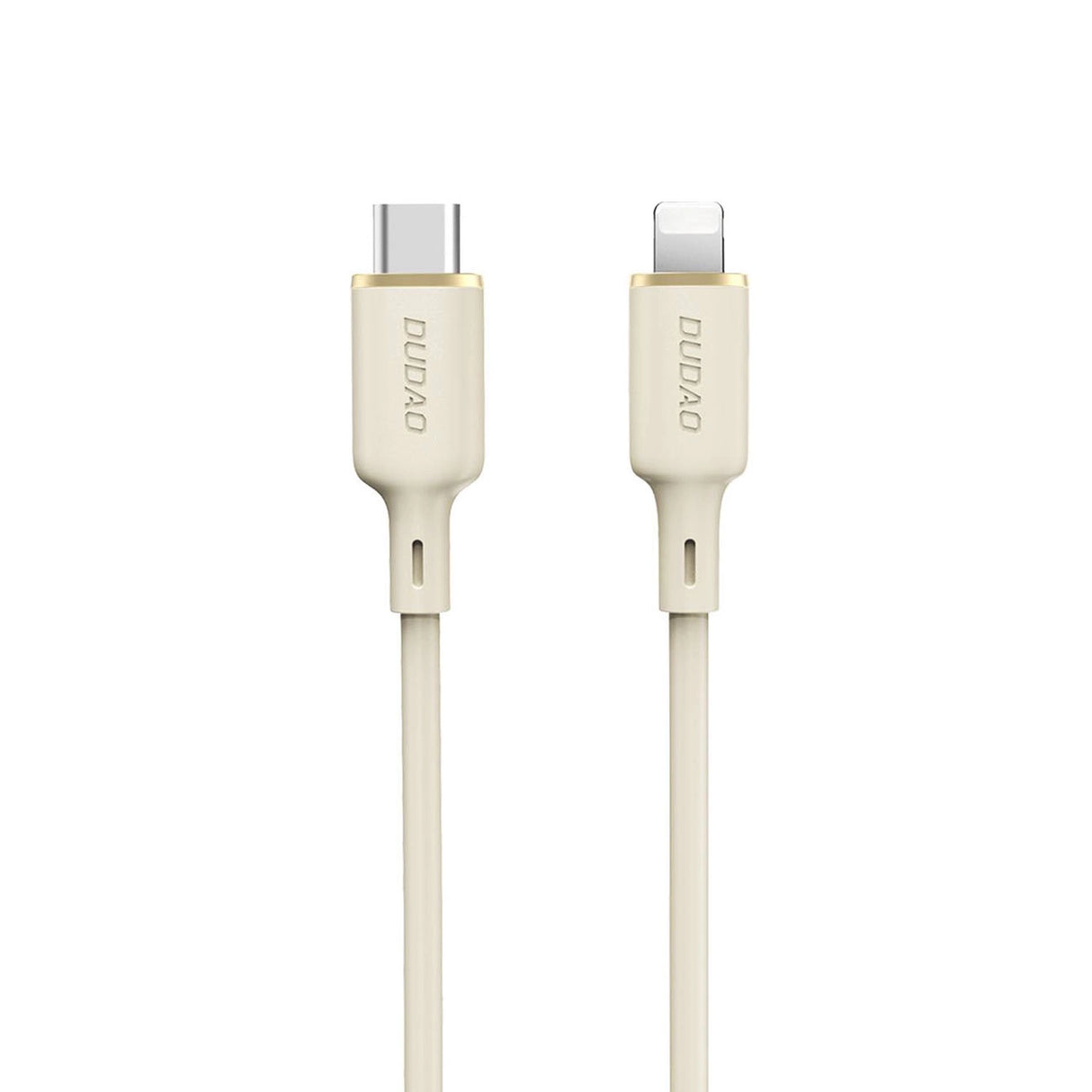 Dudao L7SCL USB-C - Lightning kabel 30W 1m - beige