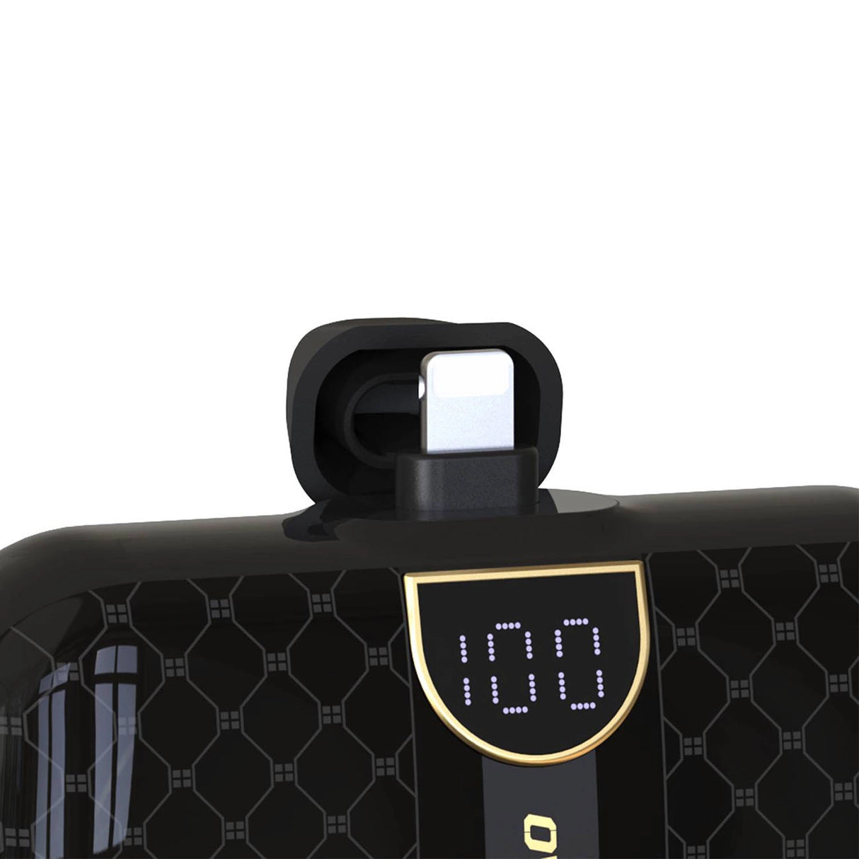 Dudao K20SL 5000mAh mini powerbank med Lightning / USB-C-stik - sort