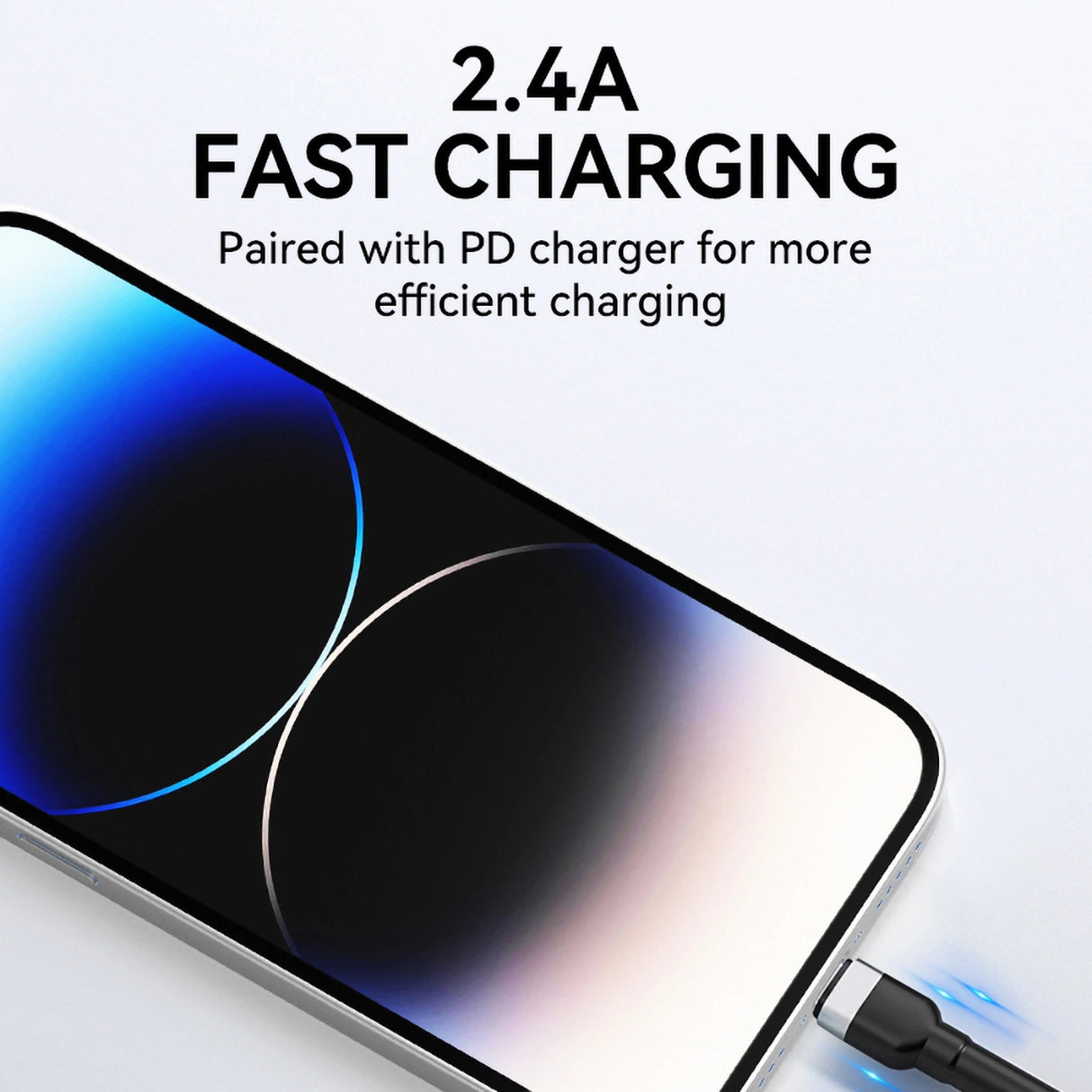 Wozinsky WNBAL2 USB-A / Lightning 2.4A kabel 2 m - sort