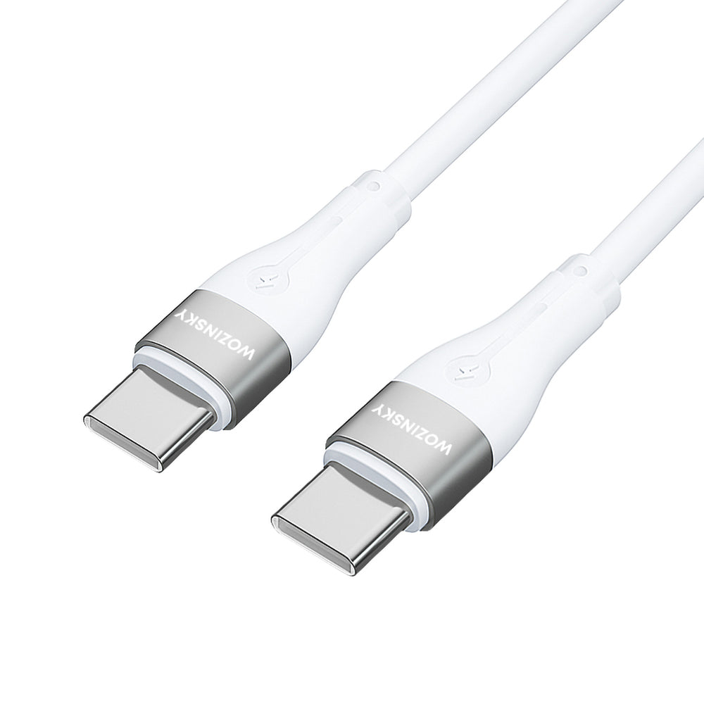 Wozinsky WSTCC2 USB-C / USB-C PD 65W kabel 2 m - hvid