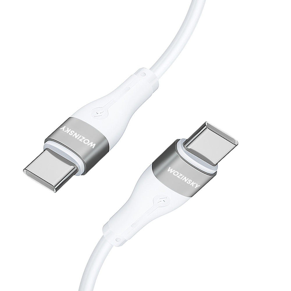 Wozinsky WSTCC2 USB-C / USB-C PD 65W kabel 2 m - hvid