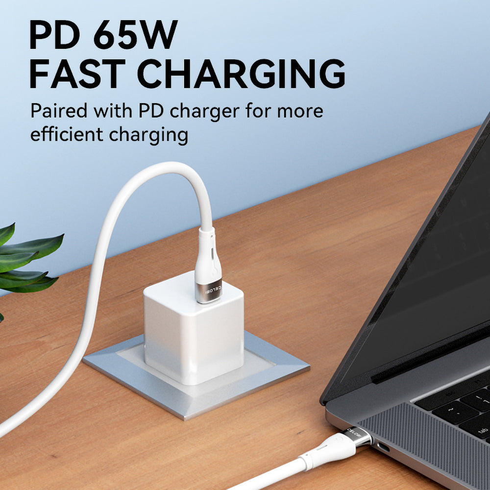 Wozinsky WSTCC2 USB-C / USB-C PD 65W kabel 2 m - hvid