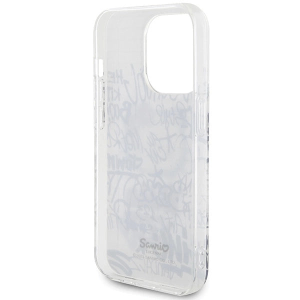 Hello Kitty IML Kitty On Bricks Graffiti case for iPhone 15 Pro - white