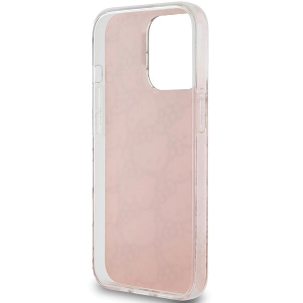 Hello Kitty IML Gradient Electrop Crowded Kitty Head Case for iPhone 15 Pro Max - Pink