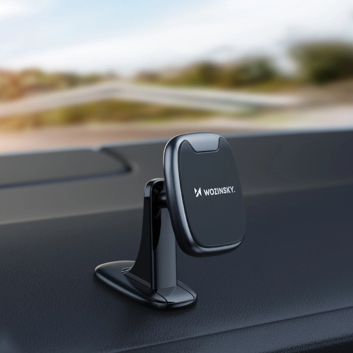Wozinsky WUMTD magnetisk telefonholder til bilens instrumentbræt - sort