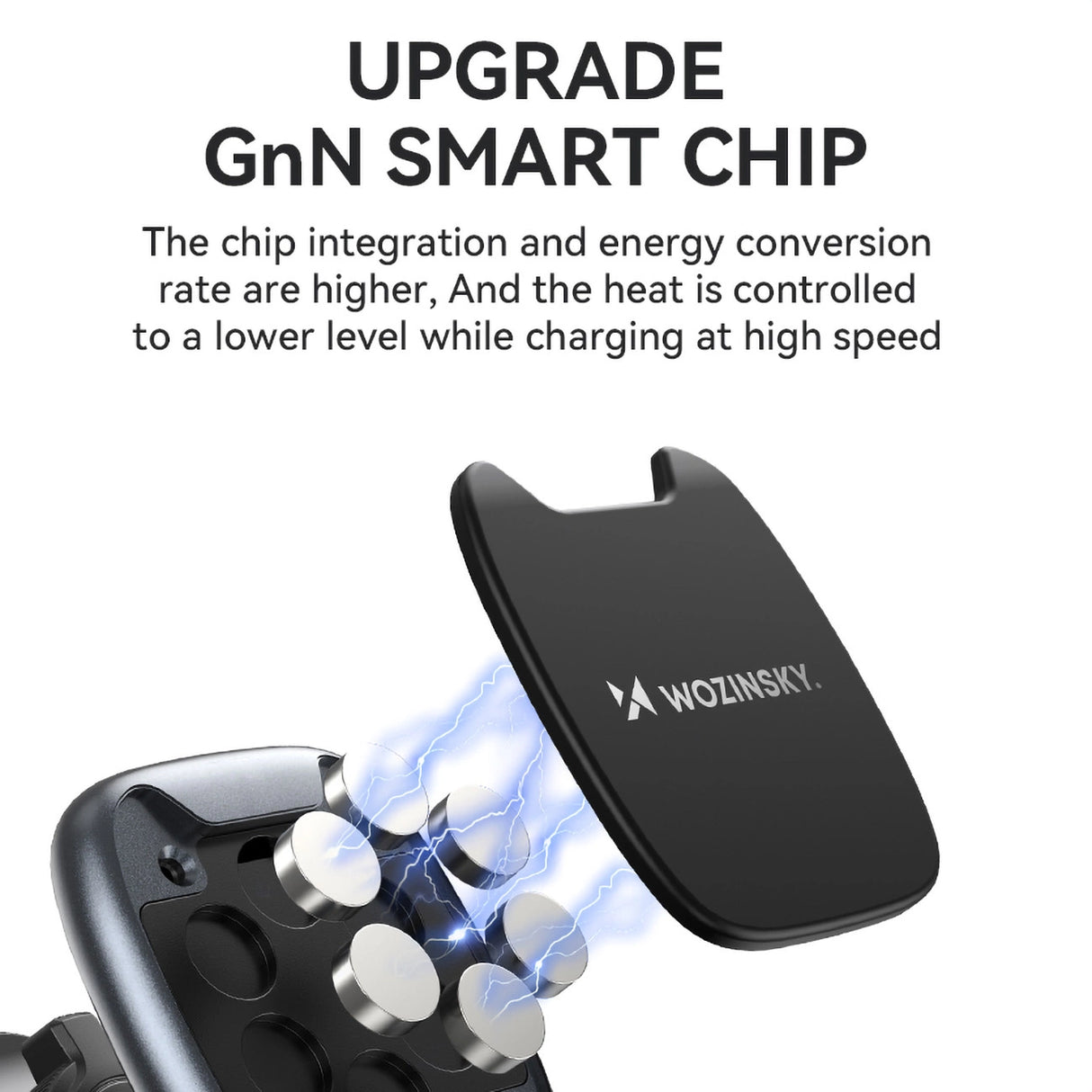 Wozinsky WUMTK magnetisk telefonholder til billuftventil - sort