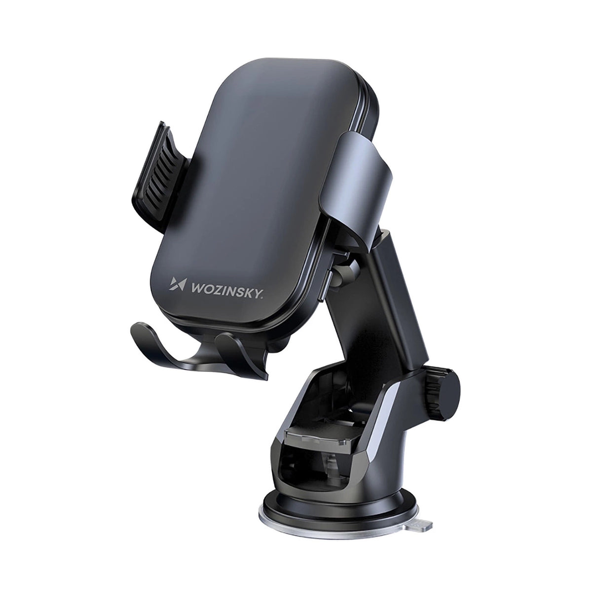 Wozinsky WUMID-telefonholder med 15W induktiv oplader til bilens instrumentbræt - sort