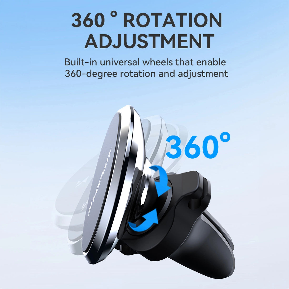 Wozinsky WUMKO magnetisk telefonholder til billuftventil - sort