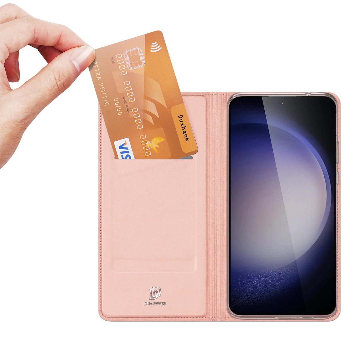 Dux Ducis Skin Pro case for Samsung S24+ with flap - pink