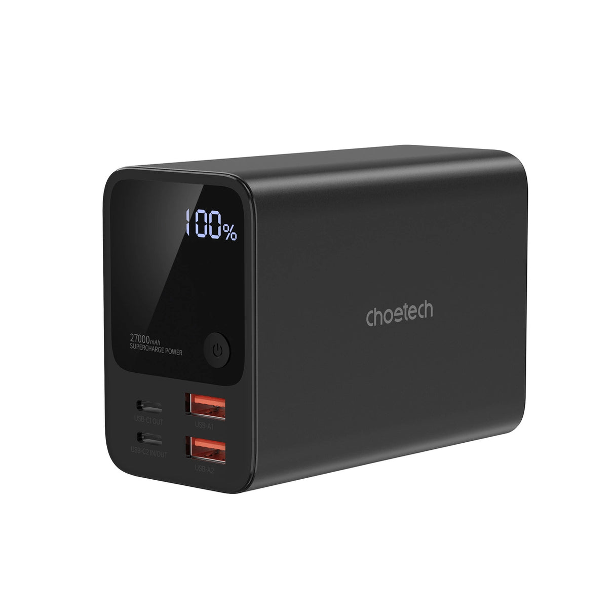 Choetech B635BK USB-A / USB-C Powerbank 22.5W 27000mAh - sort